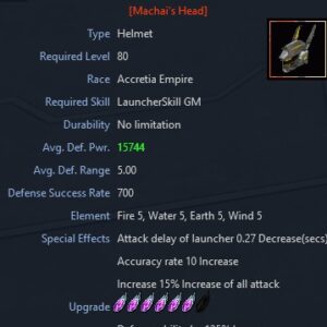 Machai's Head ( Launcher ACC )